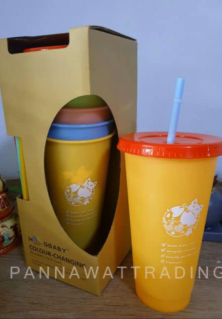 ็แก้วเปลี่ยนสี BPA Free สกรีนโลโก้