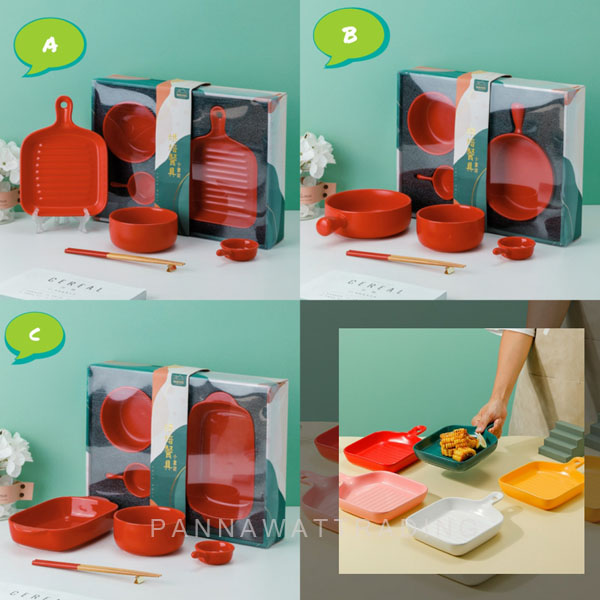 ceramic plate dish gift set