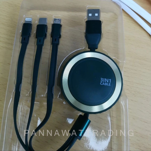 3in1 usb cable charger