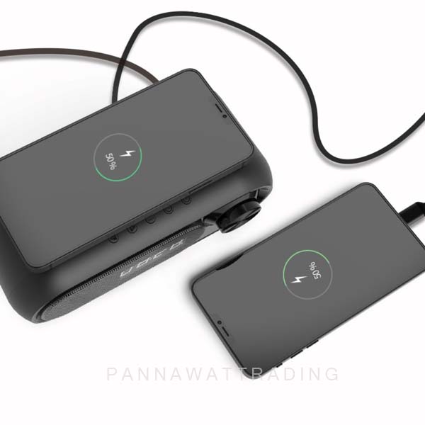 bluetooth speaker with wireless charger