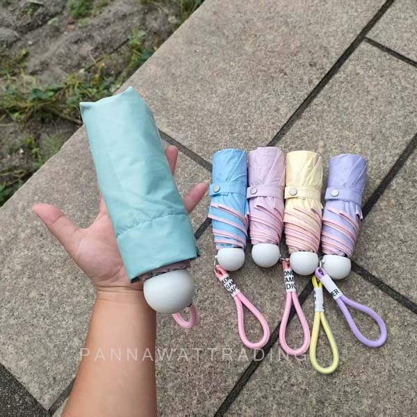 ร่มพับสีพาสเทล กันยูวี